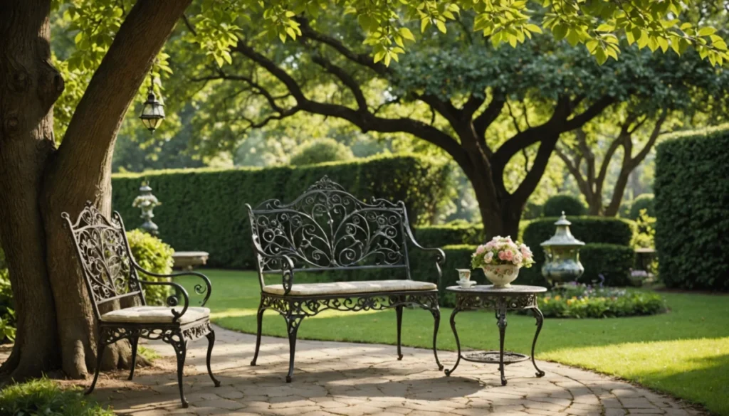 jardin fer forgé