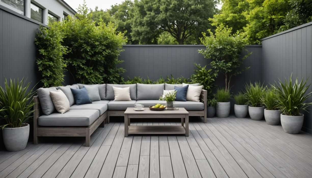 terrasse bois gris